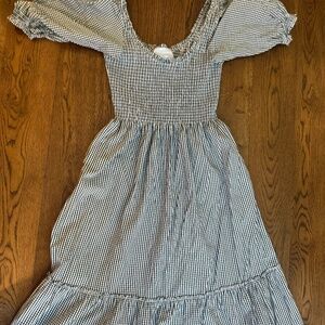 Hill House -Nap Dress The Louisa Emerald Gingham
